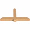 Ekena Millwork Eugene Smooth Timber Gable Bracket, Western Red Cedar, 60"W x 32"H x 5 1/2"D x 5 1/2"F, 13/12 Pitch GBW060X32X0606EUG00SWR - alternate 2